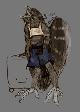 An owlin artificer design for a D&D campaign I played in.