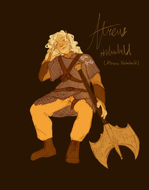 A D&amp;D eladrin elf paladin I designed.