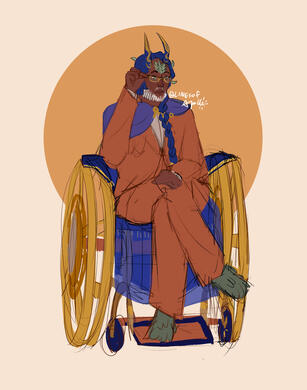 Sketch colored for hypnotheque