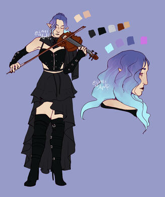 Lined and colored for Rasheen