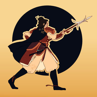 Lined flat color illustration for Hikumi