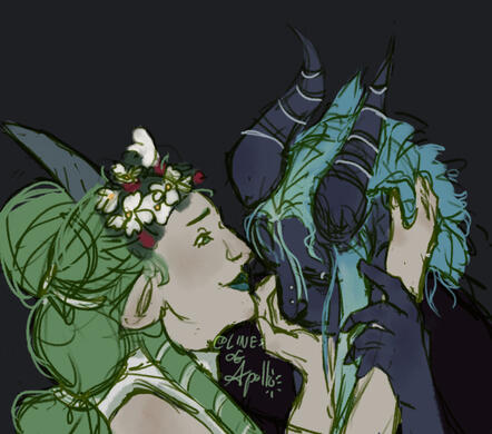 Colored sketch for Fujiko18